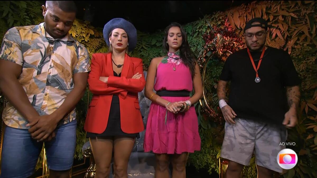 Davi, Beatriz, Alane e MC Bin Laden no confessionário do BBB 24