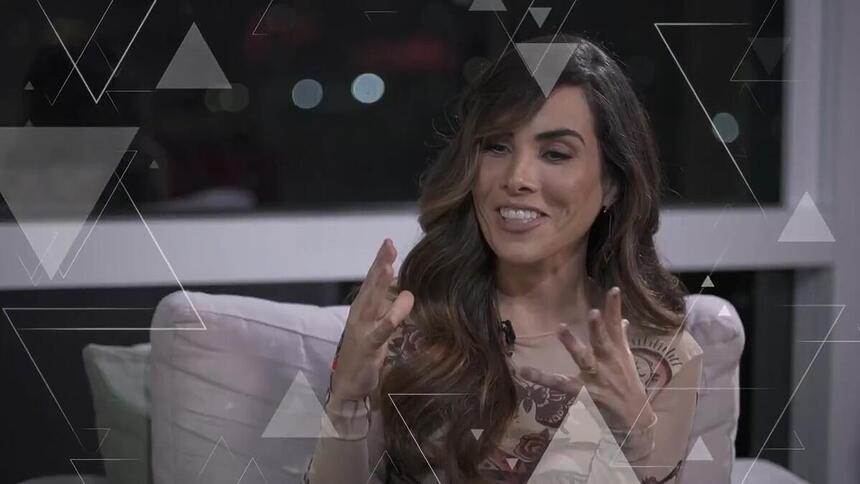 Wanessa Camargo sorrindo em entrevista ao Fantástico