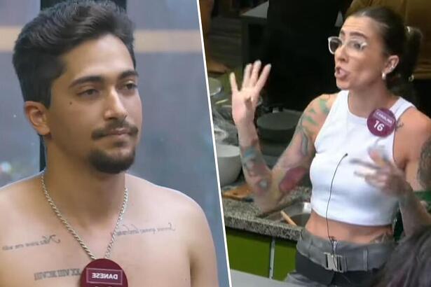 Danese e Carol em uma discussão na A Grande Conquista