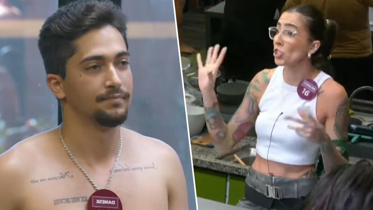 Danese e Carol em uma discussão na A Grande Conquista