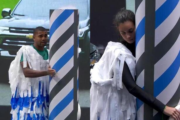 Davi e Alane girando na Prova do Finalista do BBB 24