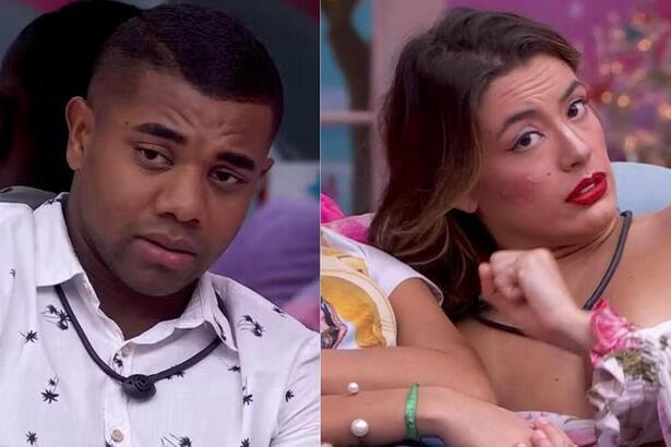 Davi e Beatriz em uma montagem no BBB 24