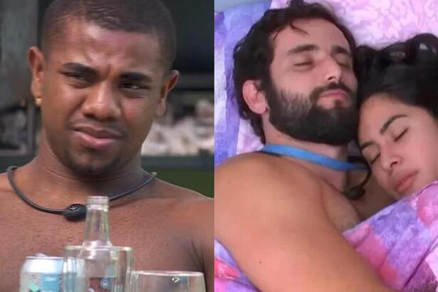 Davi e Casal MaBelle em uma montagem no BBB 24