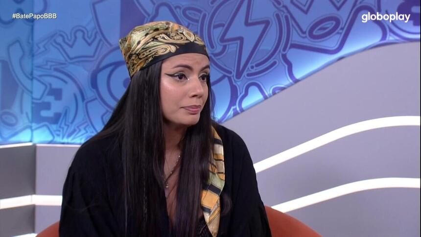 Fernanda durante participação no Bate-Papo BBB