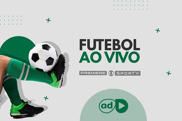 Arte da programação de futebol ao vivo dos canais Globo