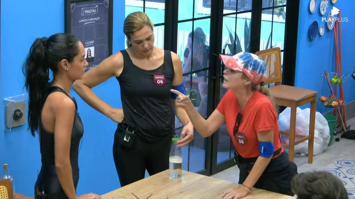 Graci e Gabriela em um embate na Casa Azul de A Grande Conquista