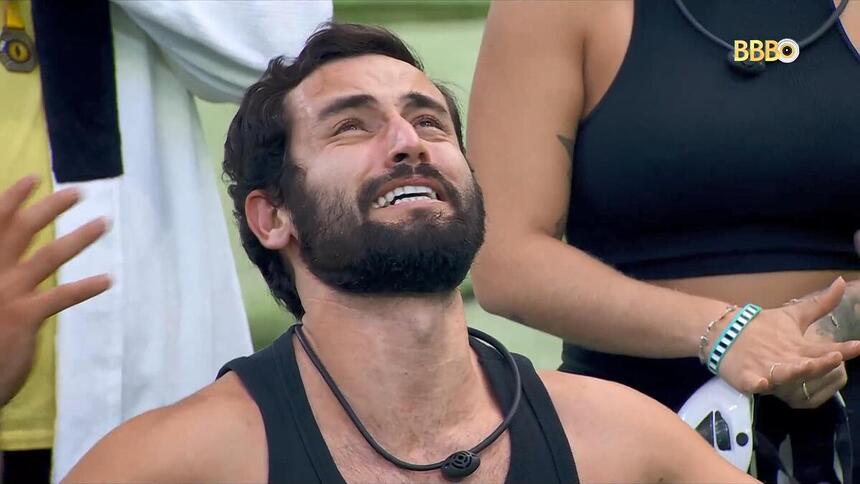 Matteus após vencer a Prova do Anjo do BBB 24