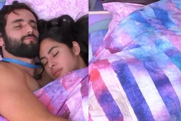 Matteus e Isabelle dividem edredom no BBB 24