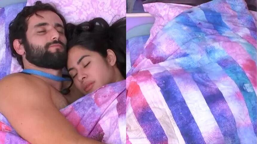 Matteus e Isabelle dividem edredom no BBB 24