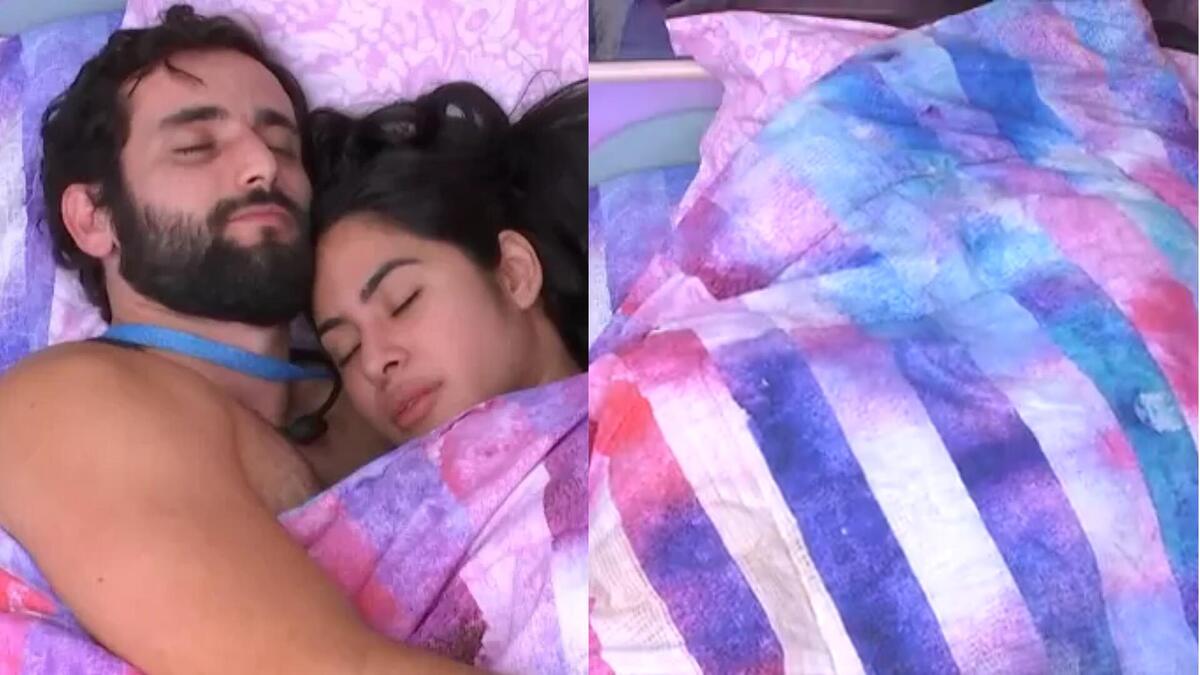 Matteus e Isabelle dividem edredom no BBB 24