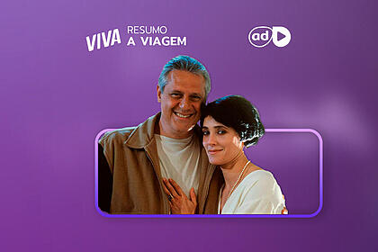 Protagonistas da novela A Viagem na arte do resumo da novela no canal VIVA