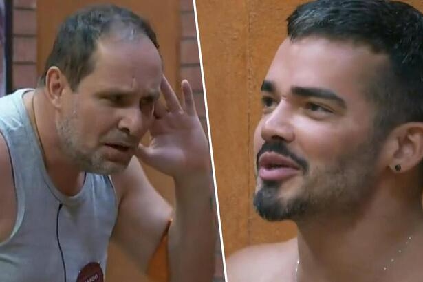 Ricardo e Fabio em trechos de uma discussão na A Grande Conquista