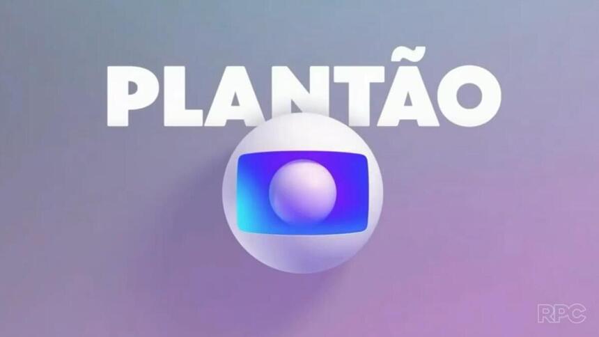 Arte final da vinheta de Plantão da Globo