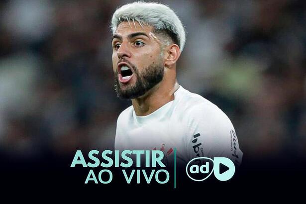 Yuri Alberto na arte onde assistir ao jogo Juventude x Corinthians, pelo Brasileirão