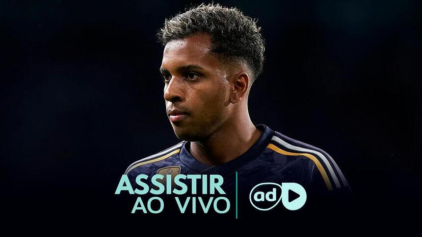 Rodrygo na arte onde assistir ao jogo Real Madrid x Manchester City, pela Liga dos Campeões