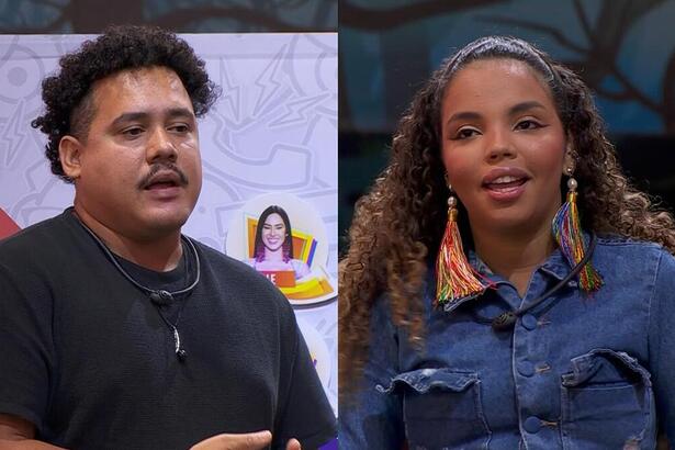 Lucas Henrique fala e olha para Pitel no Sincerão do BBB 24