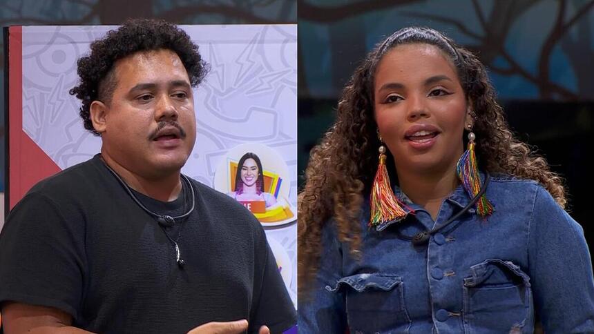 Lucas Henrique fala e olha para Pitel no Sincerão do BBB 24