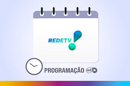 Arte de divulgação da programação da RedeTV!