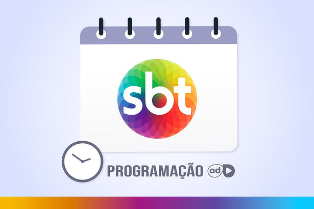 Arte de divulgação da programação do SBT