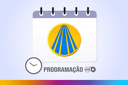 Logo da TV Aparecida na arte da programação