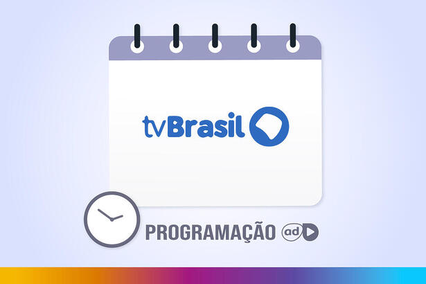 Logo da TV brasil na arte da programação