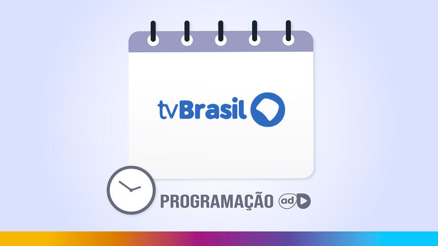 Logo da TV brasil na arte da programação