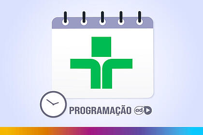 Logo da TV Cultura na arte da programação