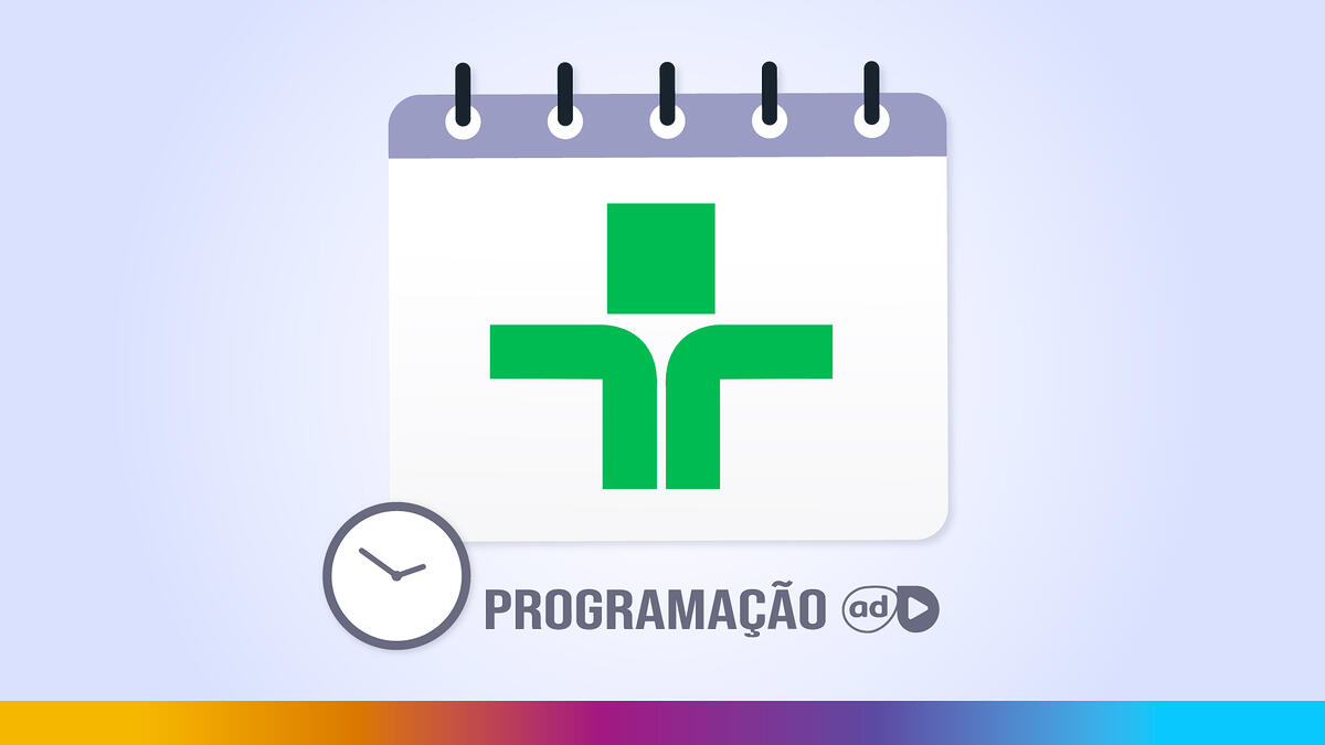 Logo da TV Cultura na arte da programação