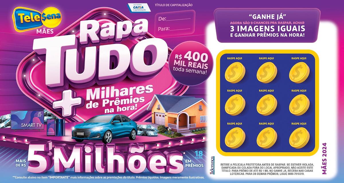 Bilhete da Tele Sena de Mães 2024