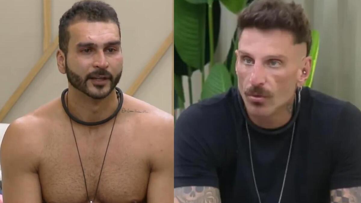 Brenno e Guipa em uma montagem na A Grande Conquista