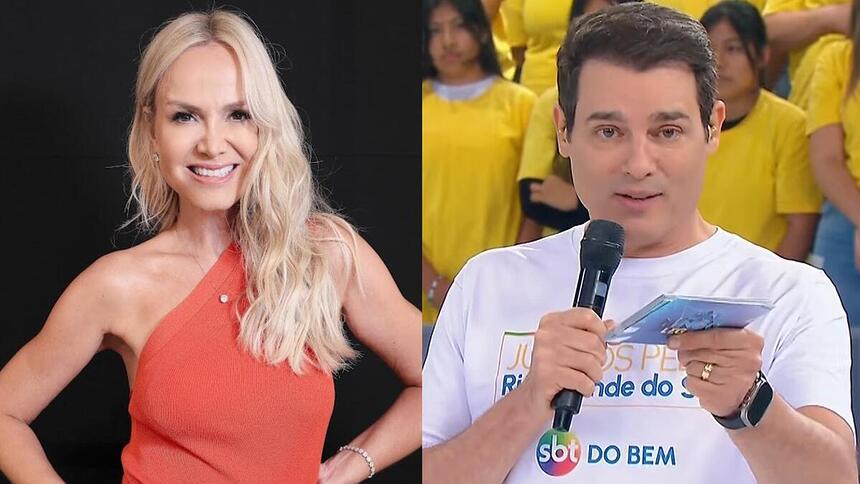 Eliana e Celso Portiolli em uma montagem