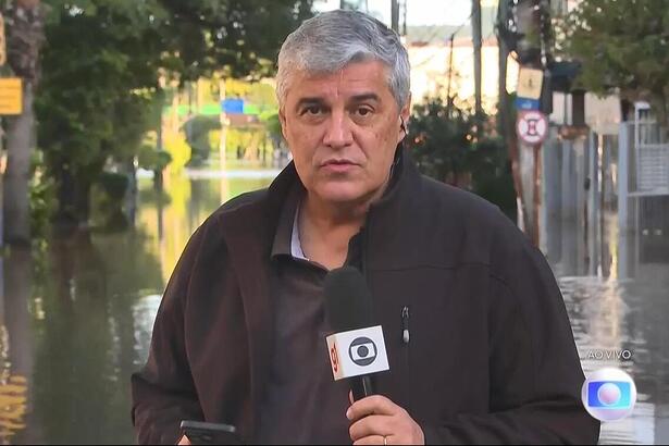 Flávio Fachel durante entrada ao vivo no BDRJ