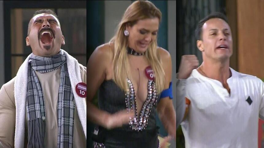 Brenno, Andreia e Fellipe são salvos no A Grande Conquista