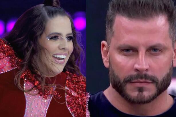 Tati Machado e Henri Castelli em montagem na Dança dos Famosos