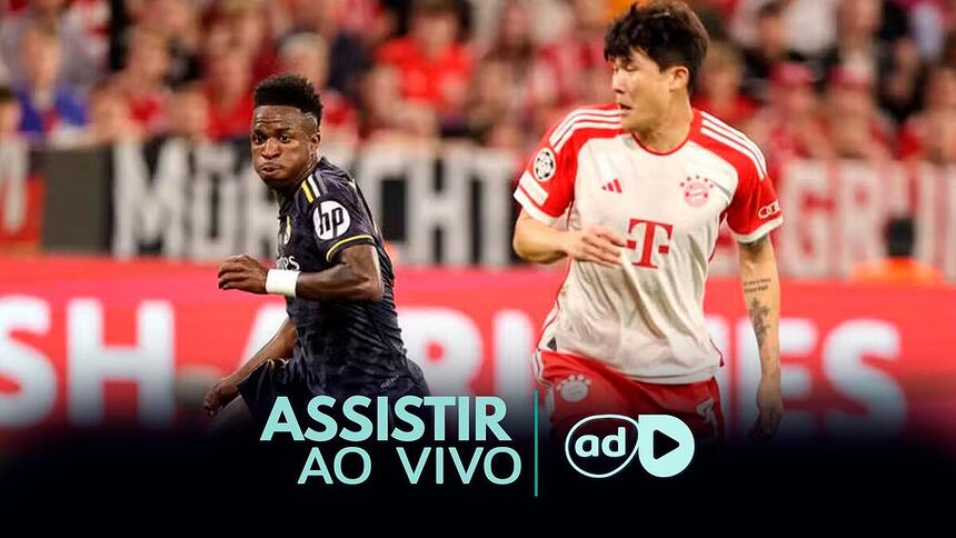 Vinicius Jr na arte onde assistir ao jogo Real Madrid x Bayern de Munique, pela Liga dos Campeões