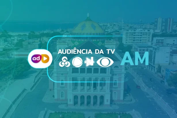 Arte com os dados consolidados de audiência da TV da Rede Amazônica/TV Globo, Record TV Manaus, TV Norte Amazonas/SBT e Band Amazonas