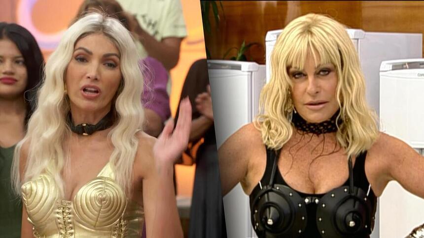 Patrícia Poeta e Ana Maria Braga vestidas de Madonna