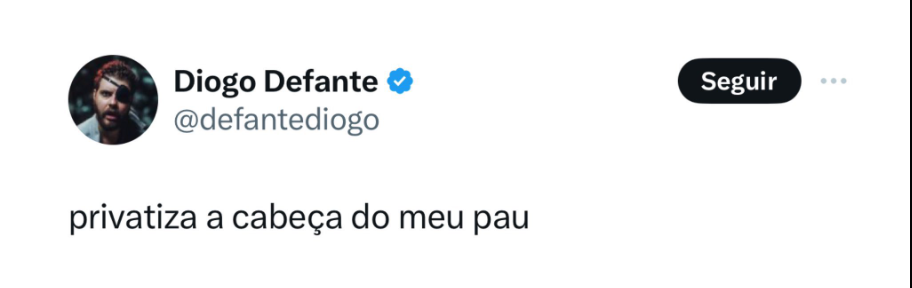 Tweet de Diogo Defante 