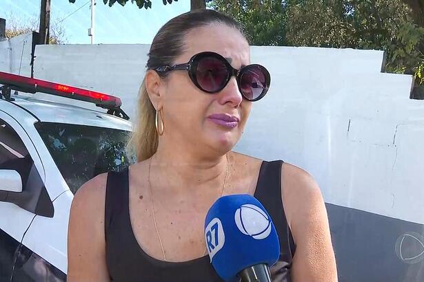 Andreia Andrade em entrevista para a Record