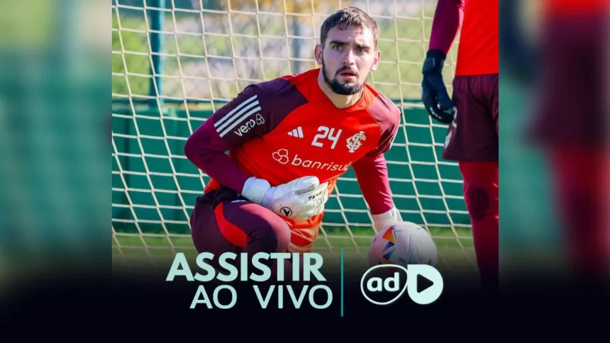 Goleiro do Internacional na arte de onde Assistir ao jogo entre Internacional x Delfín