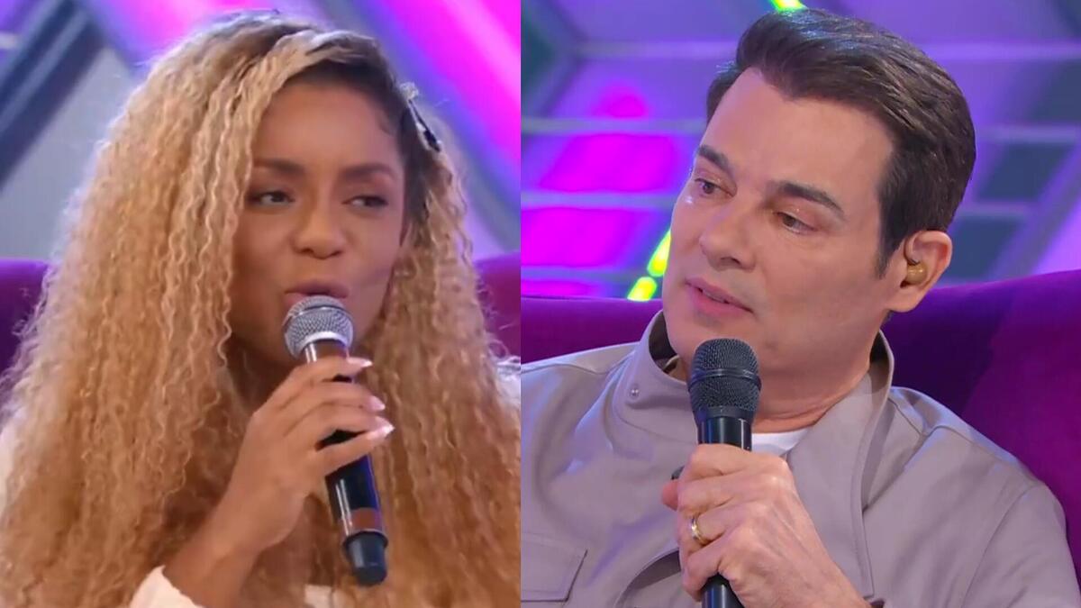 Cariúcha e Celso Portiolli em uma montagem no Domingo Legal