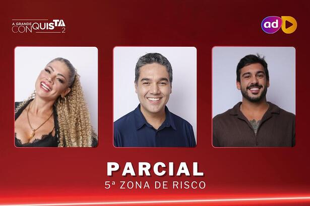 Cátia, Fernando e Hadad na arte da parcial na 5ª Zona de Risco de A Grande Conquista