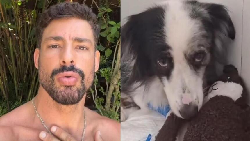 Cauã Reymond e Shakira em uma montagem