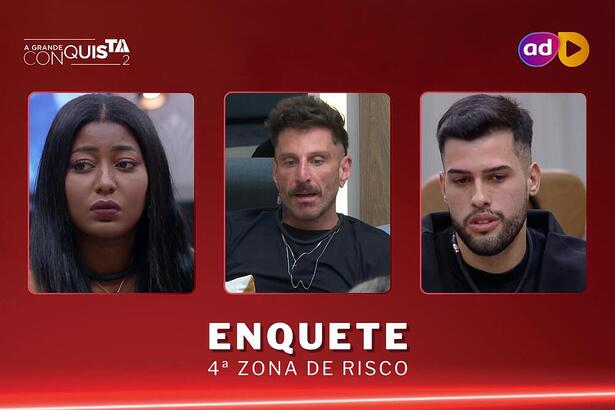 Edlaine, Guipa e Kaio na arte da enquete do A Grande Conquista 2