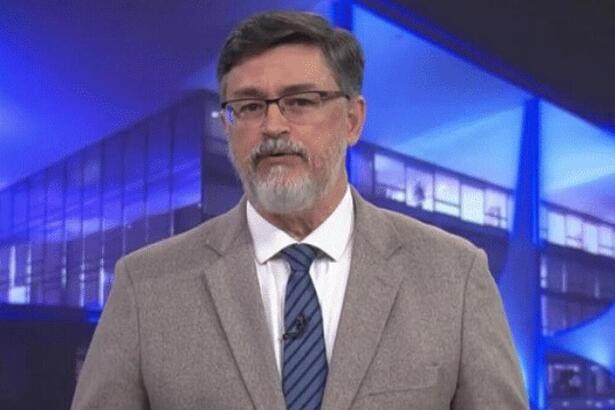 Fernando Rêgo Barros durante participação no Jornal da Globo, no estúdio de Brasília