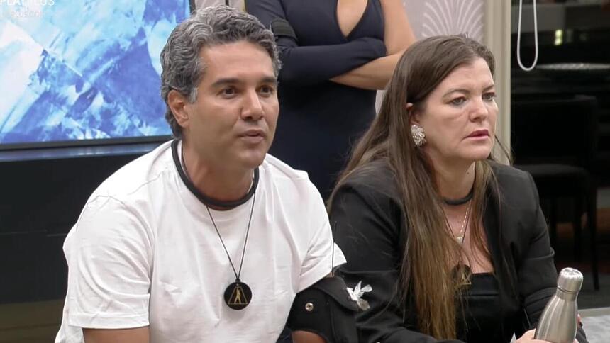 Fernando e Dona Geni delegando atividades na Mansão de A Grande Conquista