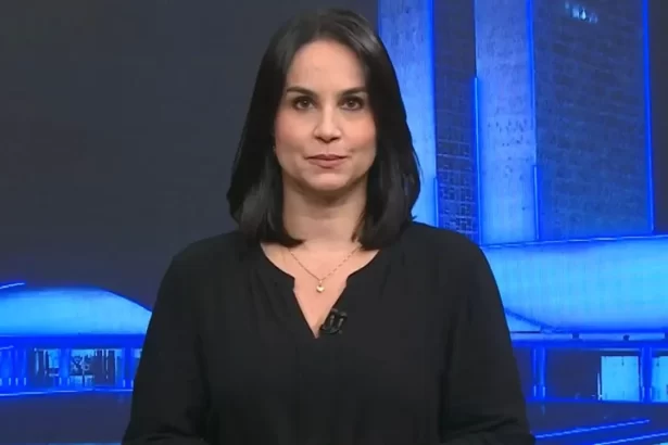 Flávia Alvarenga em comentário no Jornal da Globo