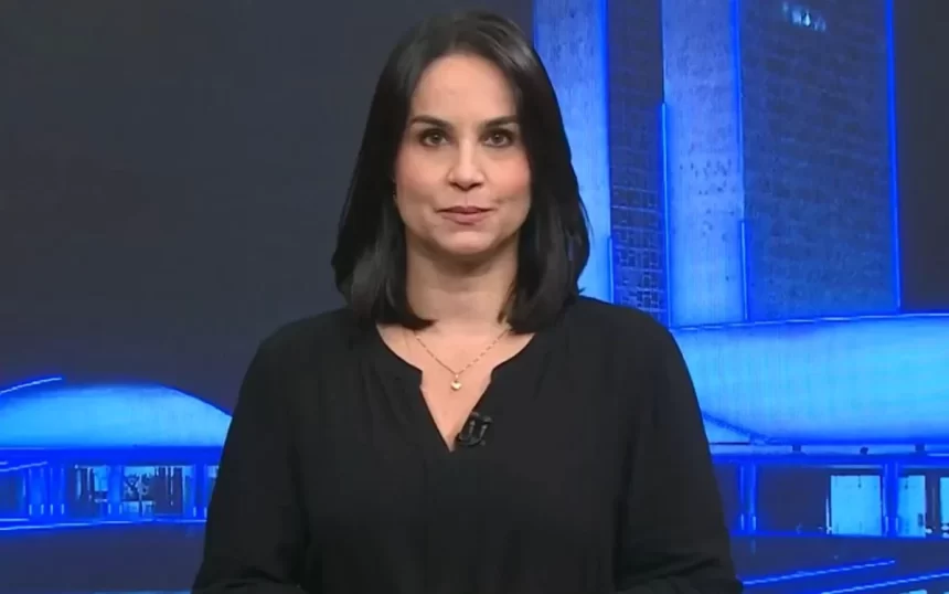 Flávia Alvarenga em comentário no Jornal da Globo