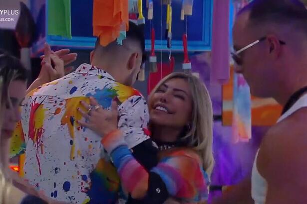 Kaio dança com Lizi na Festa das Cores do A Grande Conquista 2