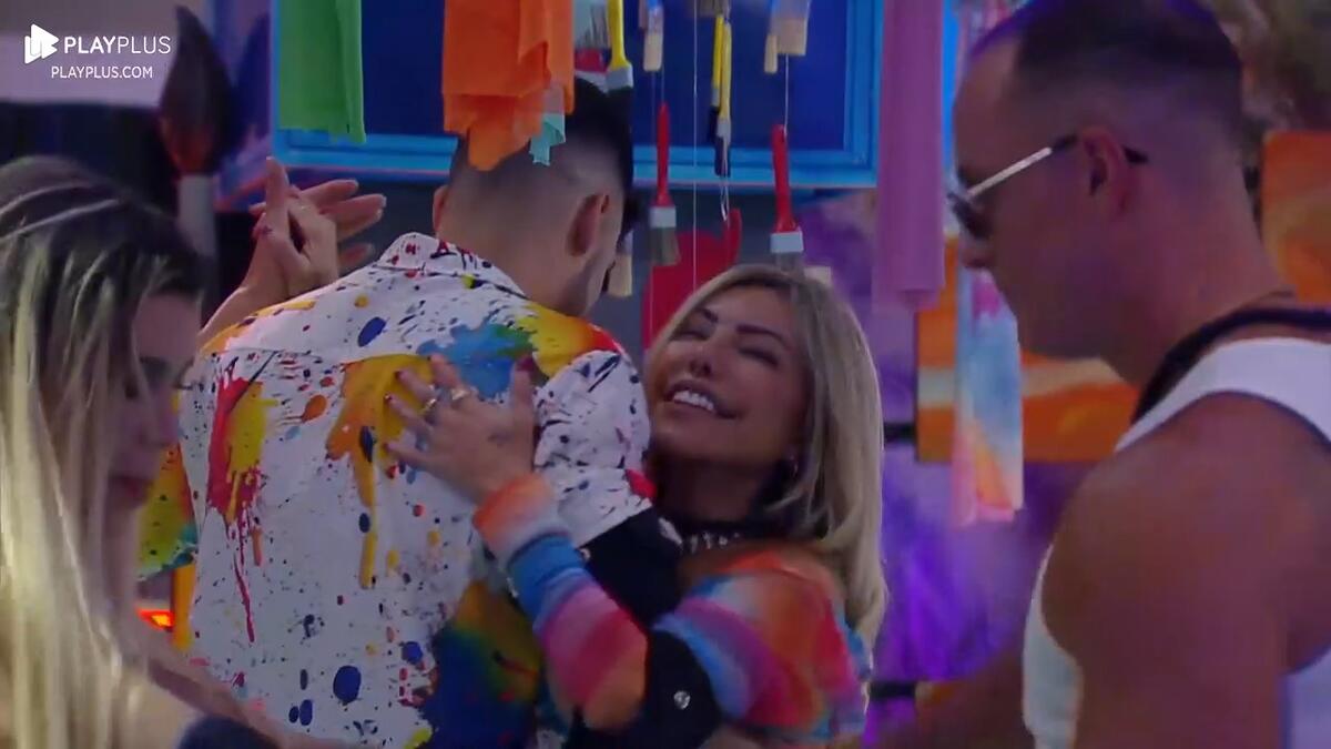 Kaio dança com Lizi na Festa das Cores do A Grande Conquista 2